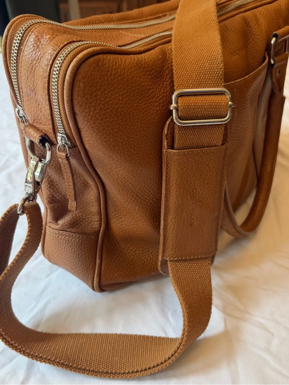 Leather Briefcase Computer Bag in Brown, Cole Haan
